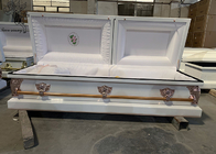 Betrouwbare metalen kist rechthoekige vorm voor begrafenissen en begrafenissen