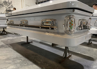Stijlvolle metalen begrafenisdoos met een sierlijk oppervlak Duurzaam en aanpasbaar