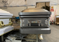 ISO9001 Decoratieve kist van roestvrij staal aanpasbaar voor begrafenisarrangementen