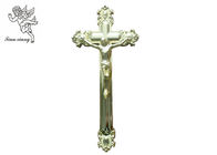 Sierjesus Cross Funeral Crucifix Size 44.8×20.8cm, Gouden Plastic Kistkruis