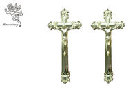 Sierjesus Cross Funeral Crucifix Size 44.8×20.8cm, Gouden Plastic Kistkruis