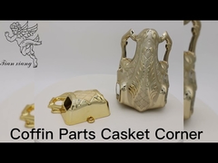 Begrafenis plastic kist hoek PP / ABS materiaal 17kg / 16kg goud