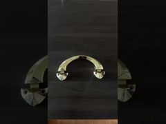 Premium zinklegering kisthandgreep TX F03 gouden afwerking