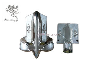 Silver  Plastic Material Funeral  Decorative Casket Corner with  Steel bar