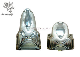 Funeral Decoration Casket Corners 5# With Metal Bar Silver PP New Material