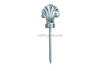 Silver Plastic And Metal Coffin Accessories , Funeral Casket Hardware Screw For Casket Lid