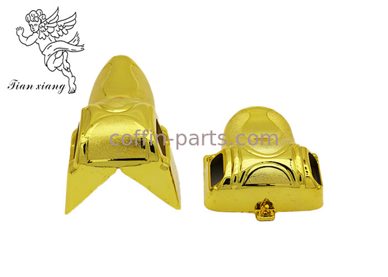Plastic / PP / ABS Coffin Decoration Casket Corners Gold Silver Copper / Customizable