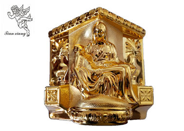 Gold Plastic Casket Accessories , American Style Funeral Coffin Fittings Suppliers