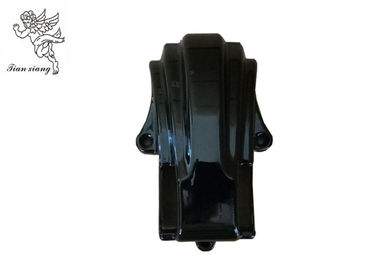 Black PP Material Funeral Casket Accessories , Coffin Corner With Iron Tubes
