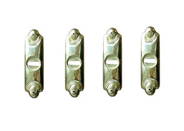 Pale Gold Long Coffin Accessories Bracket , Casket Accessories Suppliers