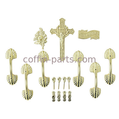 Pale Gold Funeral Plastic Coffin Handles African Style H9003 Customized
