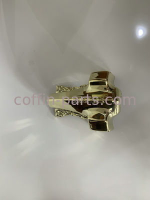 Funeral Furniture Casket Corners Gold Corner With PP Plastic Material
