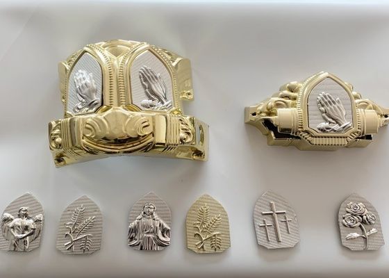 Gold Silver Color Casket Hardware Kit PP ABS Plastic