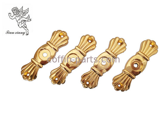 Gouden Begrafenisdoodskist HardwareBracket die met Schroef, de Leveranciers van de Kisthardware aanpassen